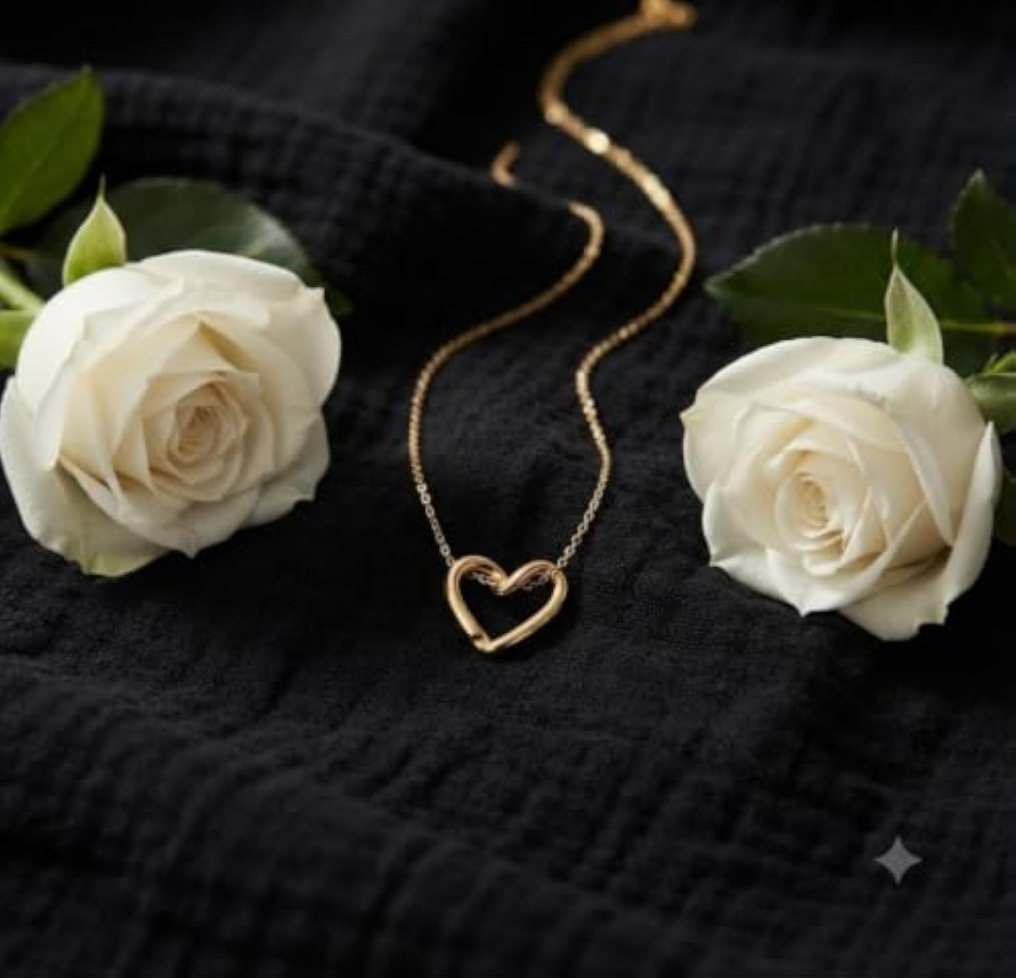 Infinity Knot Open Heart Pendant Necklace